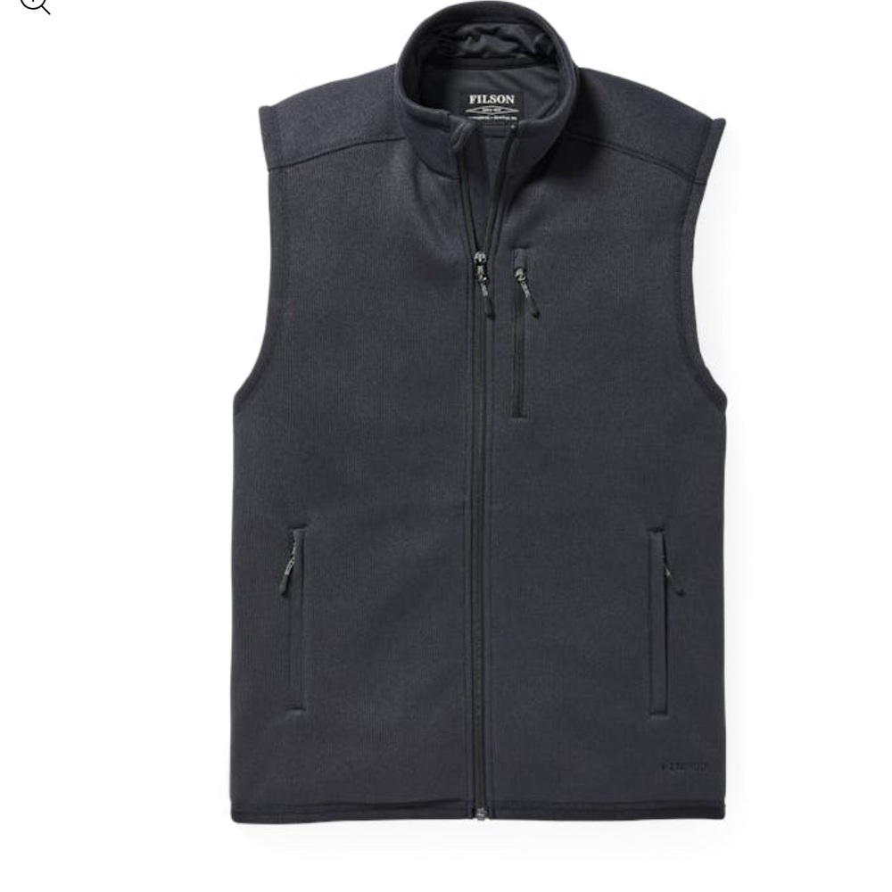 Filson Ridgeway Fleece Vest Men’s Size Small Navy Blue